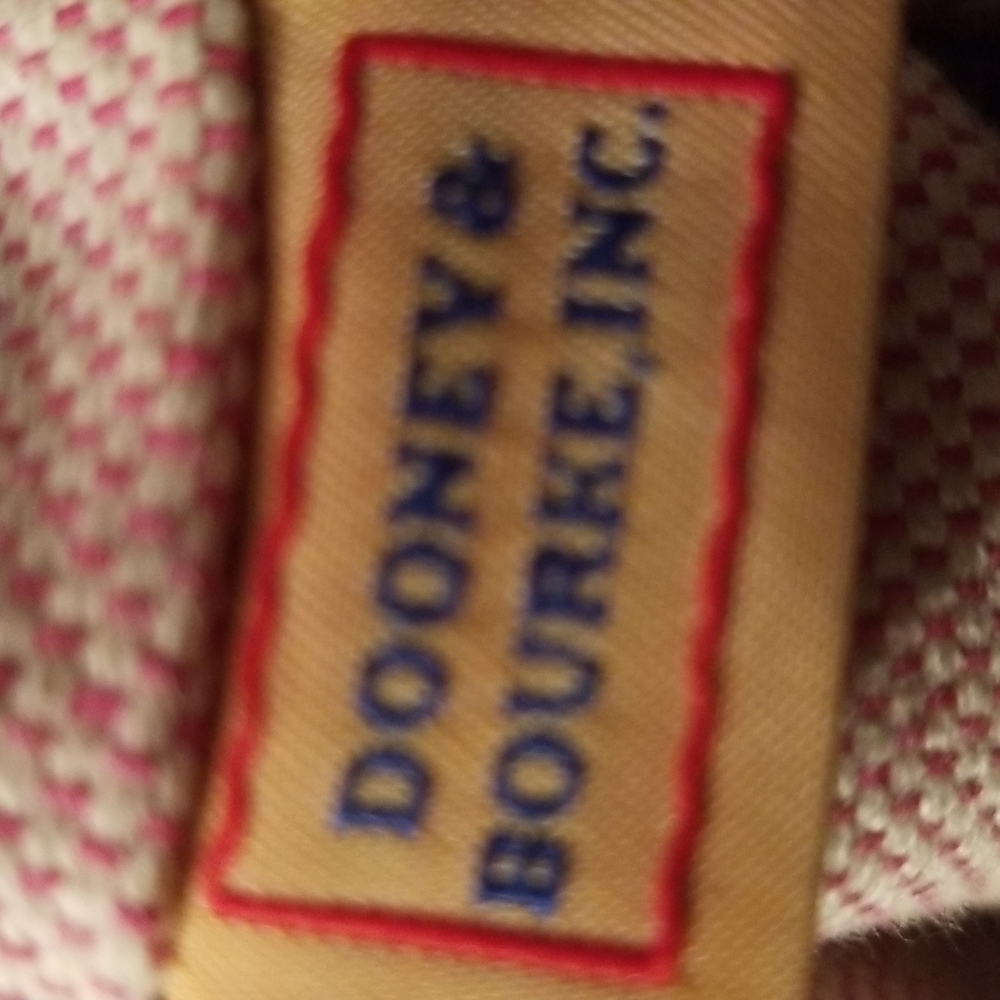 Brown  brown  leather shoulder bag.  Dooney  and Bourke. - Picture 6 of 9